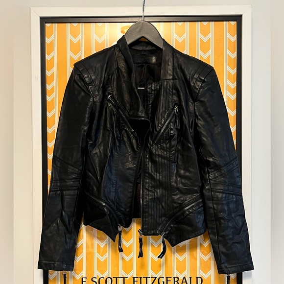 Blank NYC Jackets & Blazers - Blank NYC Faux Leather Moto Jacket